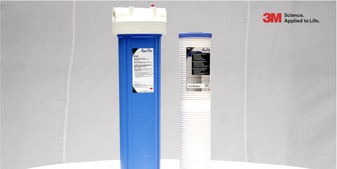 3M™ Whole House Sediment  Filtration System filtration process

