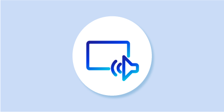 Visual and audio indicator icon
