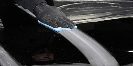 P800 P1000 3M Hookit Flexible Foam Abrasive Sheet doing blend prep
