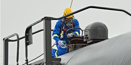 Oil and Gas worker with PPE
