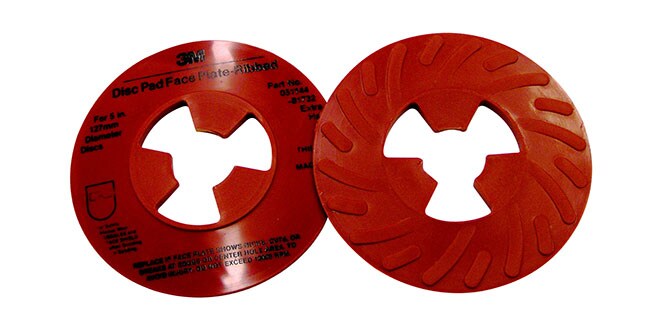 Disc pad face plates
