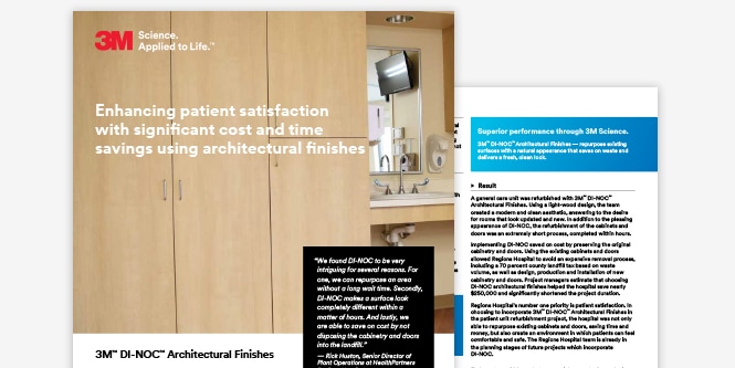 HealthPartners Regions Hospital: 3M&amp;trade; DI-NOC&amp;trade; Architectural Finishes