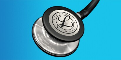 Angled view of 3M™ Littmann® Stethoscope chestpiece
