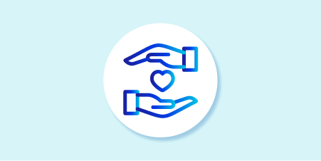  Caring hands icon

