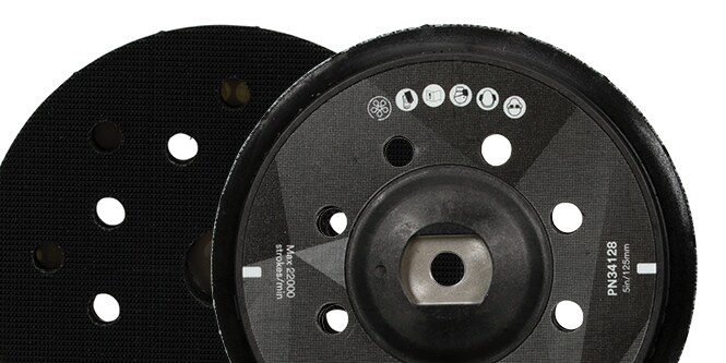 Two 3M™ Perfect-It™ Random Orbital Paint Finishing System pads.
