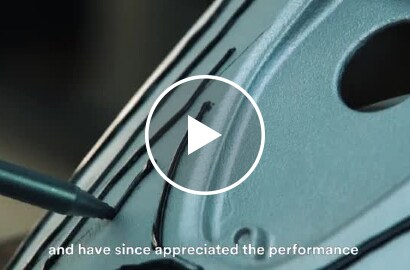 Image showing 3M&trade; Scotch-Weld&trade; Structural Adhesive DP490 being applied to a motorbike component