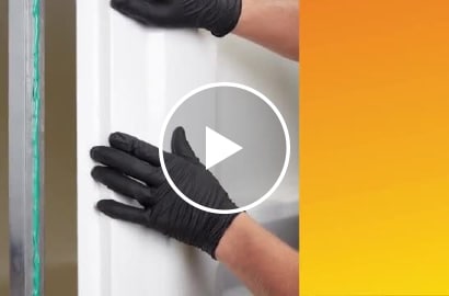 Video still showing someone bonding a composite material