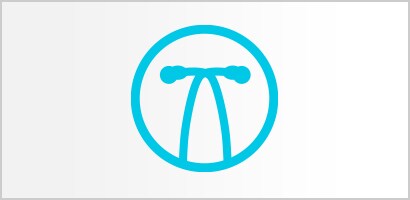 Circular cyan icon of Littmann stethoscope eartubes.
