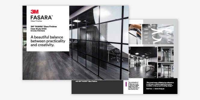 Innova Kitchens architectural case study: 3M™ FASARA™ Glass Finishes