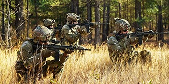 Image of Troops Conducting Dismounted Ground Operations

