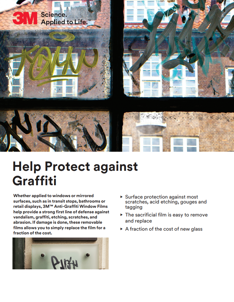 3M™ Anti-Graffiti Film Flyer (PDF, 180 KB)
