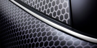 A car using 3M™ Finish Line Knifeless Tape at the back