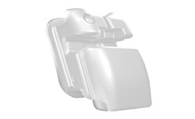 3M Clarity Ultra Self-Ligating Bracket open