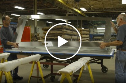 An image about Dawson Doors eliminating production steps by switching to a 3M structural adhesive