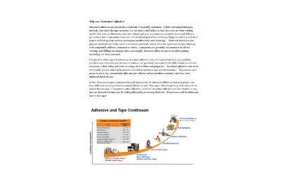A page from the white paper Choosing and Using a Structural Adhesive