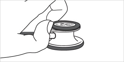 how to set up open bell stethoscope step 1
