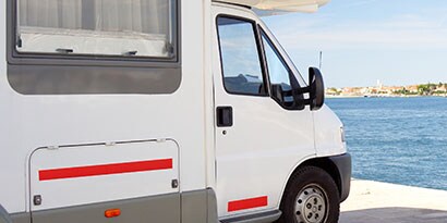 increase the visibility and safety of commercial vehicles with 3M diamond red reflective tape
