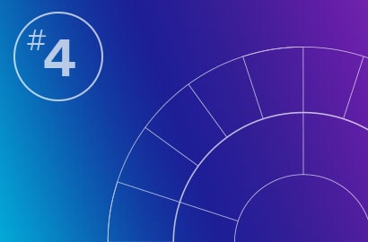 Line drawing of a spoked wheel over a gradient background