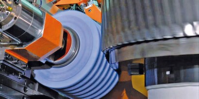 Threaded wheel in a gear grinding application
