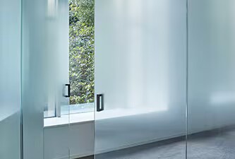 3M fasara glass finishes, frosted glass film for office
