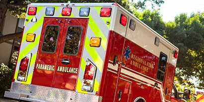 use 3M reflective stickers and tapes on emergency vehicles like fire trucks or ambulance for safer journeys
