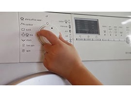 Video still of an appliance display panel