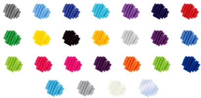 color palette with 25 color option for braces bands