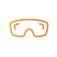 Eye Protection Orange Icons