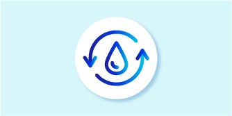 Zero water wastage icon

