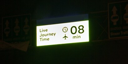 real time traffic updates on variable message sign (VMS) LED display
