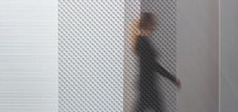 3M™ Fasara™ decorative privacy window film, corporate office glass film design for office
