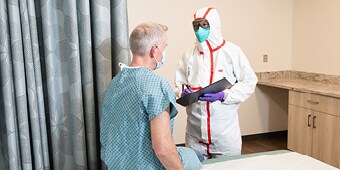 respiratory protection to prevent spread of infection in hospitals
