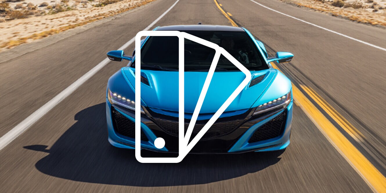 Detail shot of camo pattern wrap film on hood with swatch icon
